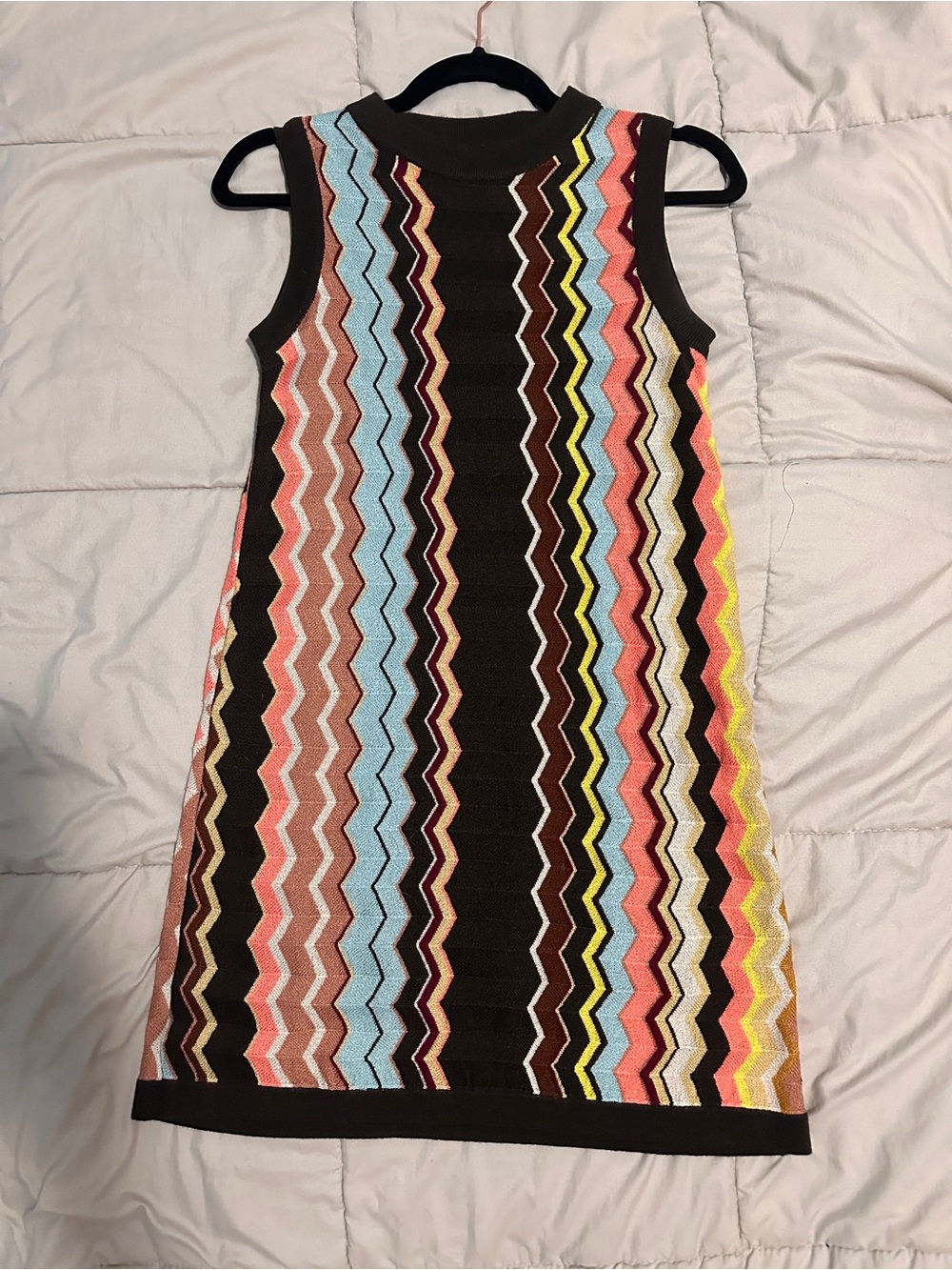 Missoni for Target Sleeveless Chevron Knit Mini Dress